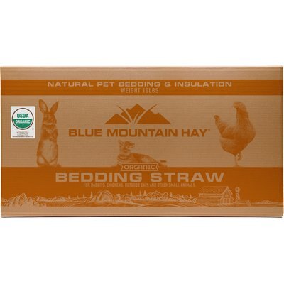 Blue Mountain Hay Blue Mountain Hay Organic Straw Small Pet Bedding, 10-lb