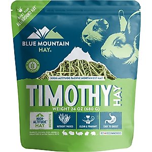 Blue Mountain Hay Small Animal Food High Altitude Timothy Hay Small Animal Food, 24-oz
