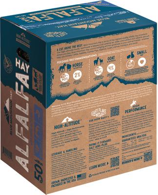 Show full view: Blue Mountain Hay High Altitude Alfalfa Hay Easy Flake Box Horse Feed, 50-lb slide 7 of 8