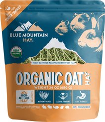 Blue Mountain Hay Small Animal Food High Altitude Organic Oat Hay Small Animal Food, 24-oz