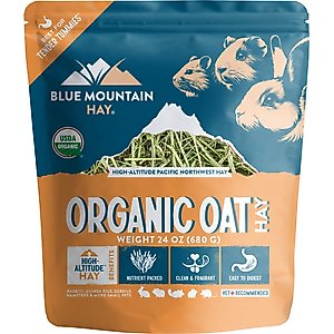 Blue Mountain Hay Small Animal Food High Altitude Organic Oat Hay Small Animal Food, 24-oz
