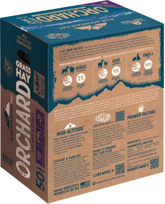 Show full view: Blue Mountain Hay High Altitude Orchard Grass Hay Easy Flake Box Horse Feed, 50-lb slide 7 of 8