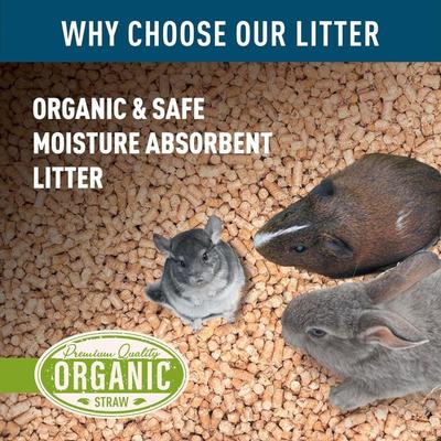 Show full view: Blue Mountain Hay Organic Wheat Straw Small Pet Litter, 20-lb slide 5 of 7