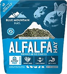 Blue Mountain Hay Small Animal Food High Altitude Alfalfa Hay Small Animal Food, 48-oz
