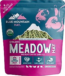Blue Mountain Hay Small Animal Food High Altitude Organic Meadow Hay Small Animal Food, 24-oz