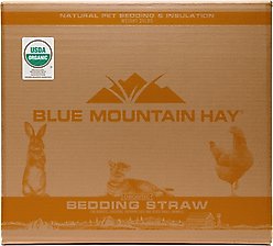 Blue Mountain Hay Organic Straw Small Pet Bedding, 25-lb