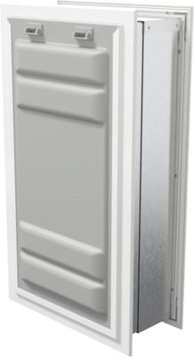 Show full view: Endura Flap Double Flap Wall Mount Dog & Cat Door, X-Large, White slide 5 of 9