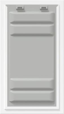 Show full view: Endura Flap Double Flap Wall Mount Dog & Cat Door, X-Large, White slide 4 of 9