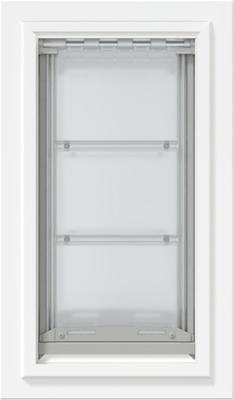 Show full view: Endura Flap Double Flap Wall Mount Dog & Cat Door, Medium, White slide 3 of 9