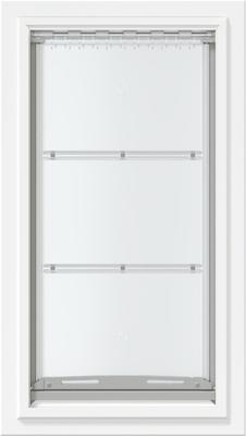 Show full view: Endura Flap Single Flap Wall Mount Dog & Cat Door, X-Large, White slide 3 of 8