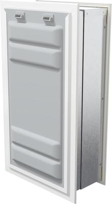 Show full view: Endura Flap Single Flap Wall Mount Dog & Cat Door, X-Large, White slide 4 of 8