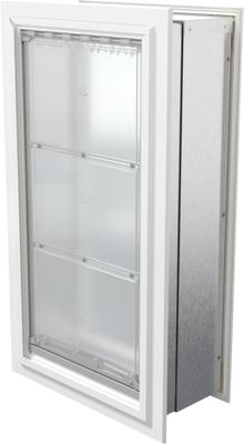 Show full view: Endura Flap Single Flap Wall Mount Dog & Cat Door, X-Large, White slide 2 of 8