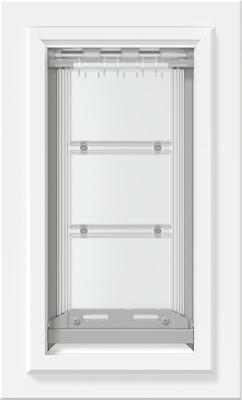 Show full view: Endura Flap Single Flap Wall Mount Dog & Cat Door, Small, White slide 4 of 9