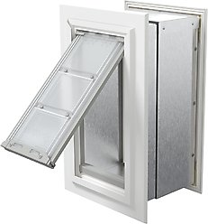 Endura Flap Single Flap Wall Mount Dog & Cat Door, Small, White