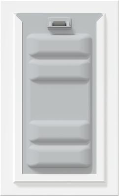 Show full view: Endura Flap Single Flap Wall Mount Dog & Cat Door, Small, White slide 6 of 9