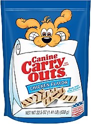 Canine Carry Outs Chicken Flavor Dog Treats, 22.5-oz bag slide 1 of 5