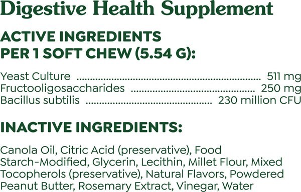 Greenies Digestive Health Sensitive Care Peanut Butter Flavor Supplement for Dogs
