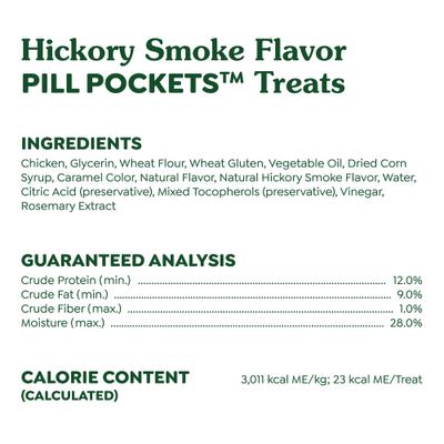 Greenies Pill Pockets Canine Hickory Smoke Flavor Dog Treats