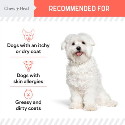 Show full view: Chew + Heal MSC-Certified Pure Wild-Caught Alaskan Salmon Oil Skin & Coat Supplement for Dogs, 8-fl oz bottle slide 9 of 11