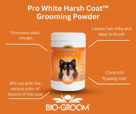 Show full view: Bio-Groom Pro White Harsh Coat Dog Grooming Powder, 8-oz jar slide 2 of 2