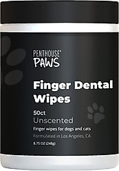Penthouse Paws Fresh Breath Dogs & Cats Finger Dental Wipes, 50 count