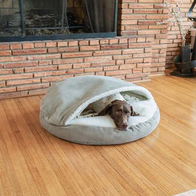 Show full view: Snoozer Pet Products Microsuede Round Dog Bed, Marmot Storm, Large slide 2 of 6