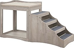 Unipaws Decorative Bunk Cat Bed with Ladder, Weathered Grey, Large slide 2 of 7