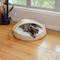 Show in main carousel: Snoozer Pet Products Microsuede Round Dog Bed, Marmot Sand, Small slide 1 of 6