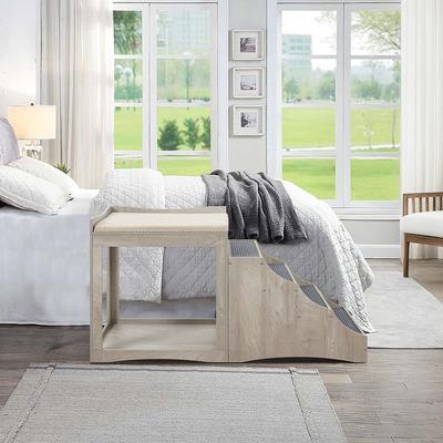 Show full view: Unipaws Decorative Bunk Cat Bed with Ladder, Weathered Grey, Large slide 4 of 9