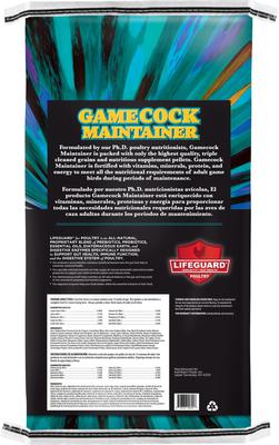 Show full view: Kalmbach Feeds Game Time Elite 14% Gamecock Maintainer Chicken Feed, 50-lb bag slide 2 of 3