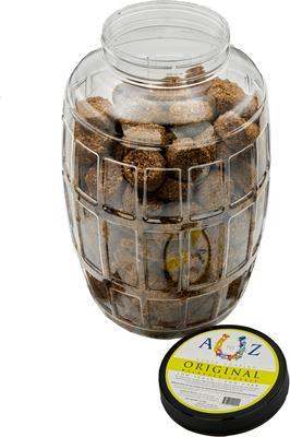 Show full view: A to Z Horse Cookies Original Flavor Low Carb & Low Sugar Horse Treats, 15-lb Jar slide 3 of 5