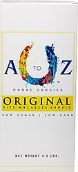 A to Z Horse Cookies Original Flavor Low Carb & Low Sugar Horse Treats, 4.5-lb Box