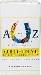 A to Z Horse Cookies Original Flavor Low Carb & Low Sugar Horse Treats, 2.5-lb Box slide 1 of 4