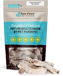 Raw Paws Freeze-Dried Chicken Necks for Dogs & Cats, 4-oz