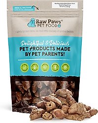 Raw Paws Freeze-Dried Chicken Hearts for Dogs & Cats, 4-oz Whole