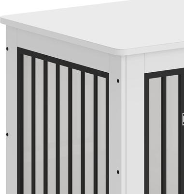 Show full view: Yitahome 2-in-1 Furniture Style Dog Crate Furniture, White, 30 inch slide 9 of 9