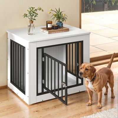Show full view: Yitahome 2-in-1 Furniture Style Dog Crate Furniture, White, 30 inch slide 2 of 9