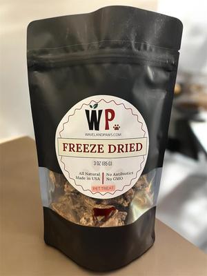 Show full view: Waveland Paws Beef Liver Freeze-Dried Dog Treats, 3-oz bag slide 4 of 6