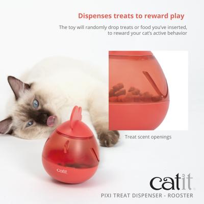 Show full view: Catit PIXI Rooster Treat Dispensing Cat Toy slide 5 of 9