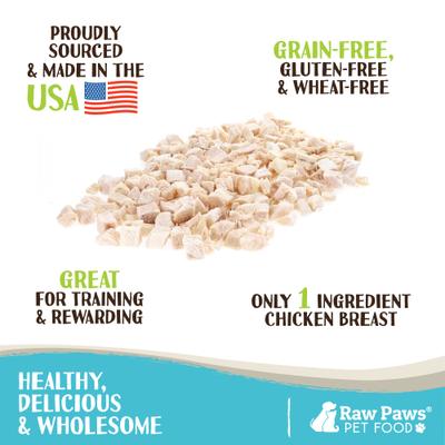 Show full view: Raw Paws Freeze-Dried Chicken Breast Dog & Cat Treats, 4-oz slide 4 of 8