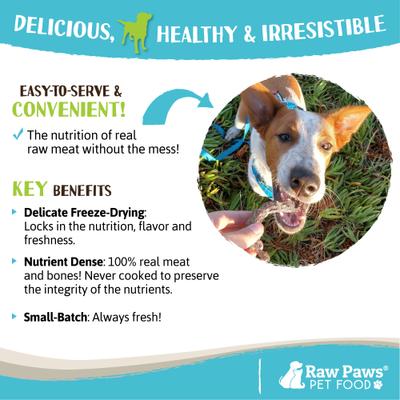 Show full view: Raw Paws Freeze-Dried Chicken Necks for Dogs & Cats, 4-oz slide 6 of 8