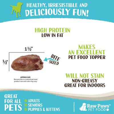 Show full view: Raw Paws Freeze-Dried Chicken Hearts for Dogs & Cats, 4-oz Whole slide 4 of 8