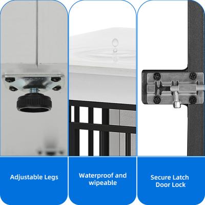 Show full view: Yitahome 2-in-1 Furniture Style Dog Crate Furniture, White, 30 inch slide 5 of 9