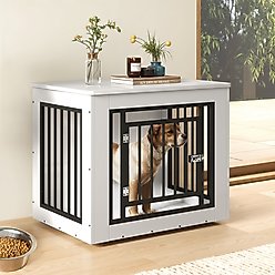 Yitahome 2-in-1 Furniture Style Dog Crate Furniture, White, 30 inch