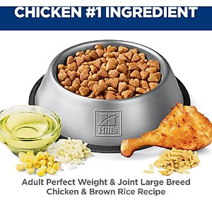 Hill's Science Diet Perfect Weight Management & Joint Support Chicken Flavored Large Breed Adult Dry Dog Food, 25-lb bag