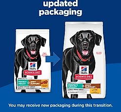 Hill's Science Diet Perfect Weight Management & Joint Support Chicken Flavored Large Breed Adult Dry Dog Food, 25-lb bag slide 2 of 9