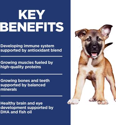 Show full view: Hill's Science Diet Puppy Large Breed Lamb Meal & Brown Rice Recipe Dry Dog Food, 30-lb bag slide 4 of 13