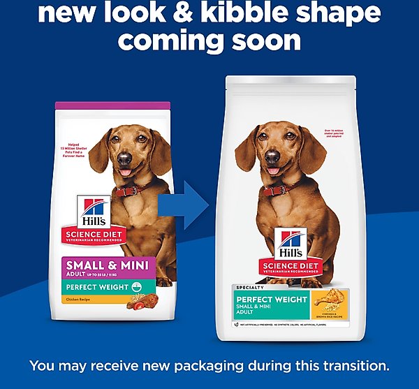 Hill's Science Diet Adult Perfect Weight Small & Mini Chicken Recipe Dry Dog Food