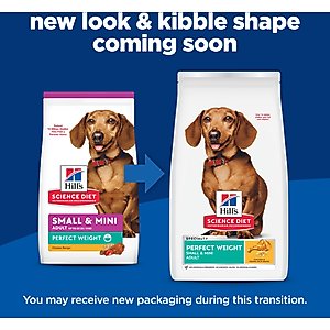 Hill's Science Diet Adult Perfect Weight Management Small Breed & Mini Breed Chicken Recipe Dry Dog Food, 12.5-lb bag