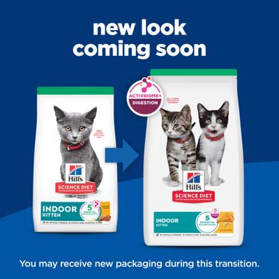 Show full view: Hill's Science Diet Kitten Healthy Cuisine Roasted Chicken & Rice Medley Canned Cat Food, 2.8-oz, case of 24 + Hill's Science Diet Indoor Kitten Dry Cat Food, 7-lb bag slide 7 of 10